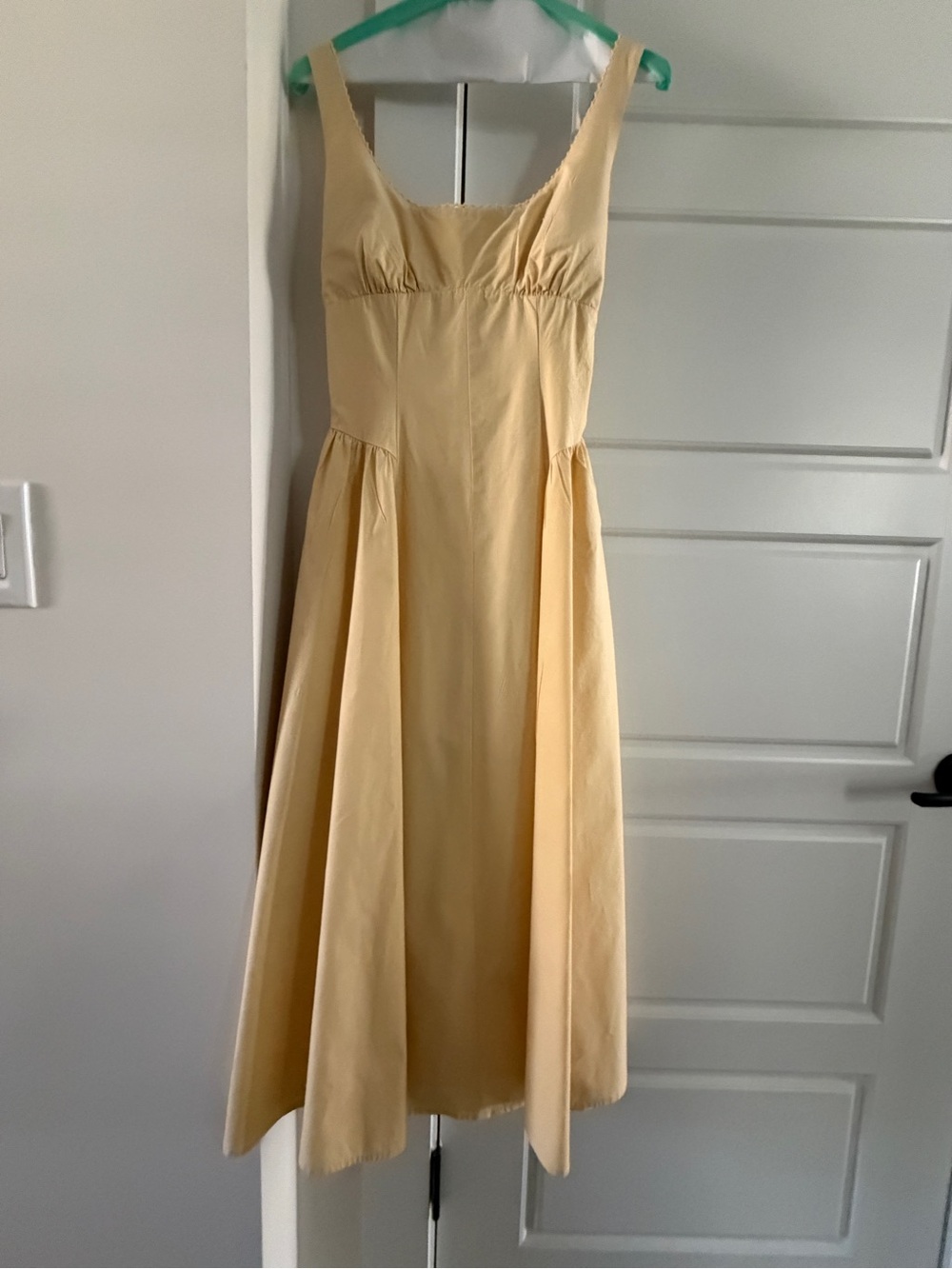 Abercrombie & Fitch Pale Yellow Midi Sundress PXS